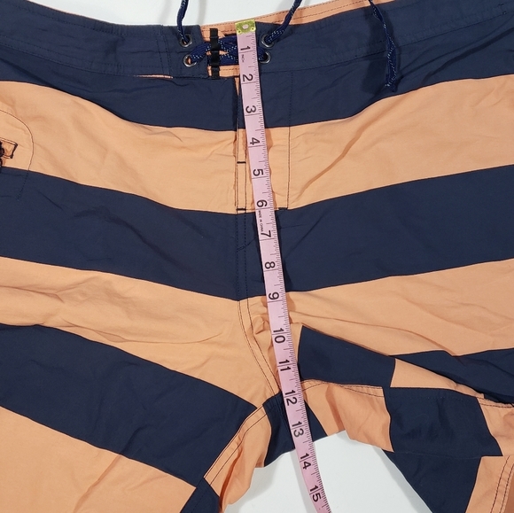 Patagonia Striped Board Shorts Swim Trunks Mens Size 38 ACTUAL 39 Preppy Beach - Picture 12 of 12